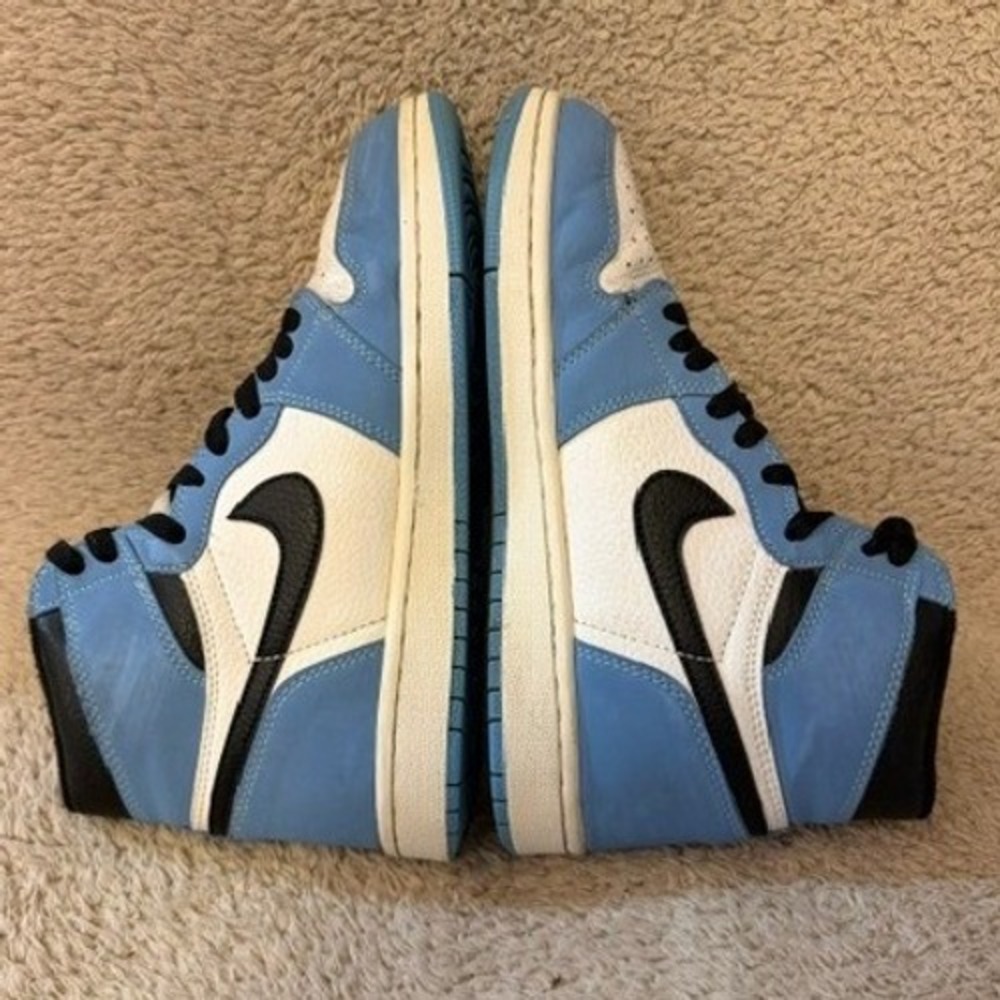 Nike Air Jordan 1 Retro High Blue Black White Shoes 555088-134 Womens 7.5 NO BOX - Picture 6 of 9